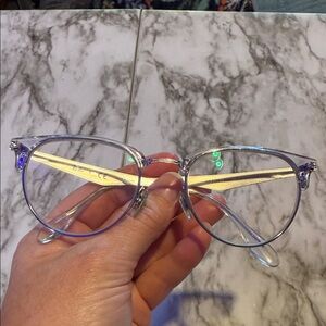 Ray Ban Authentic Clear Club Master Frames Eye Glasses  (has my Rx in them)